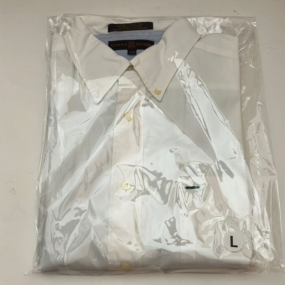 Tommy Hilfiger Long sleeve  Dress shirt Size Lg